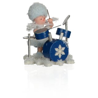 Schneeflöckchen am Schlagzeug